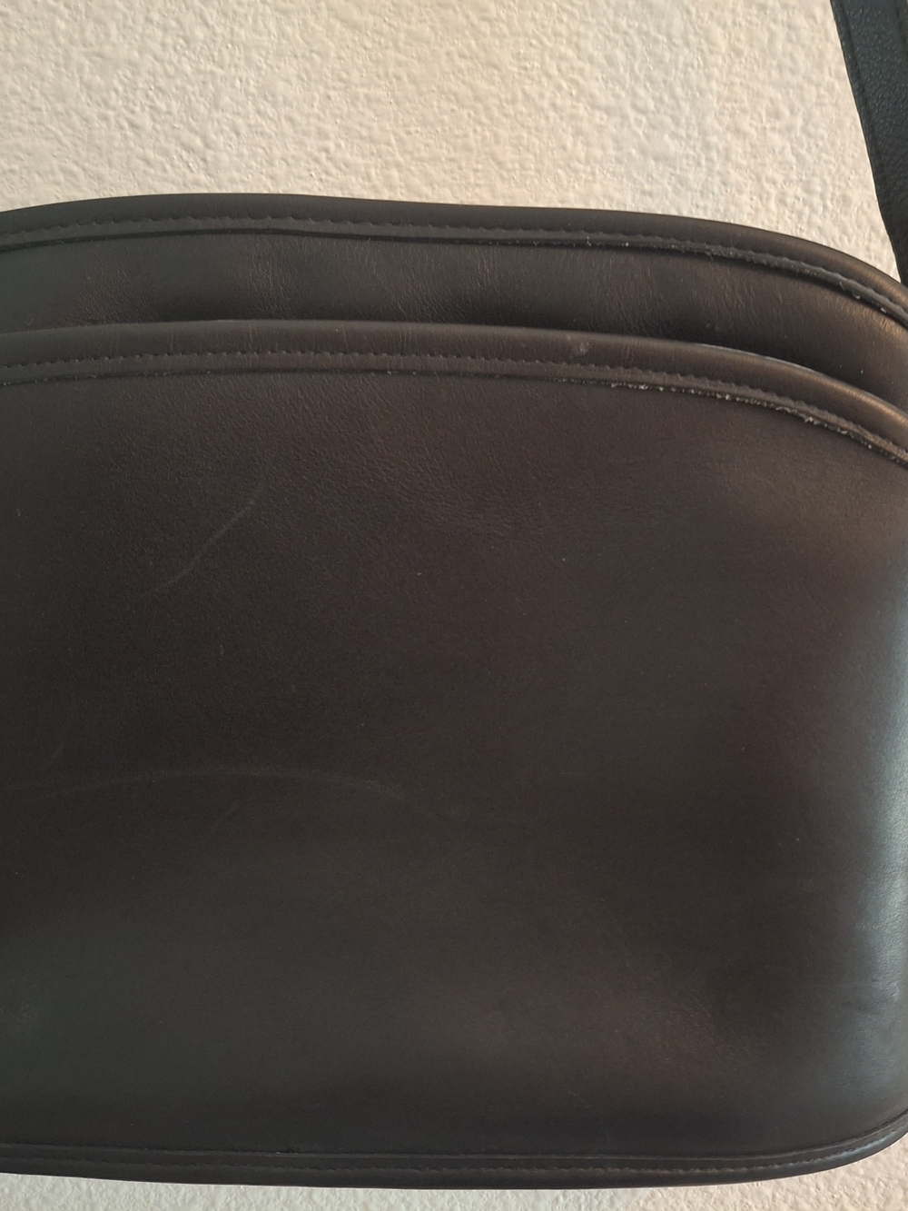 Coach 9976 Anderson Zip Top Black Leather Vintage Cross Body Bag - Picture 2 of 10